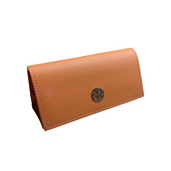 Tory Burch Orange Sunglasses Case With Logo Eyeglasses Box Storage - Picture 1 of 14